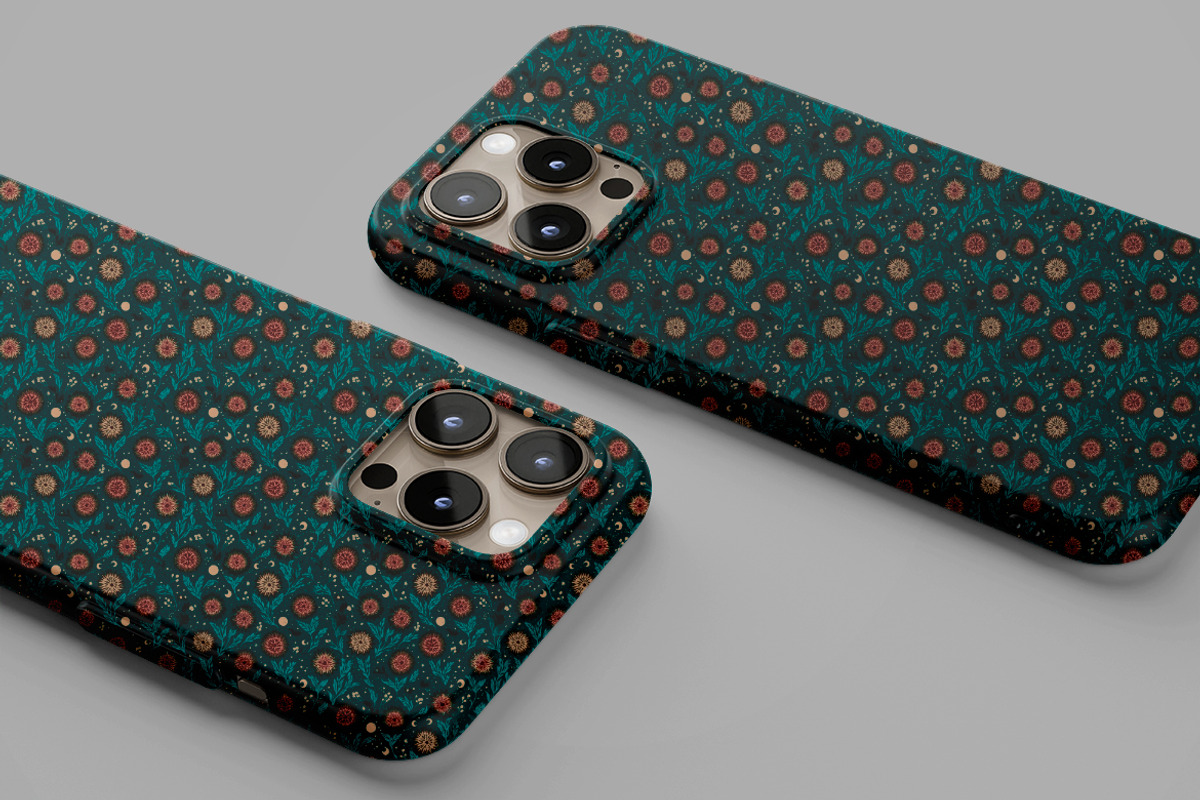 Seamless Cosmic & Botanical Patterns, a Pattern Graphic by one-touch (Photo 5 of 7)