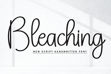 Bleaching | Script Font