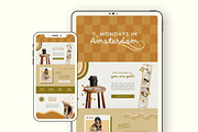 Boho Canva Website Template, a Landing Page Template by Anna Design Studio (Thumbnail 8 of 8)