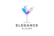 Elegance Elixirs Cocktail, a Branding & Logo Template by Logocreative (Thumbnail 1 of 2)