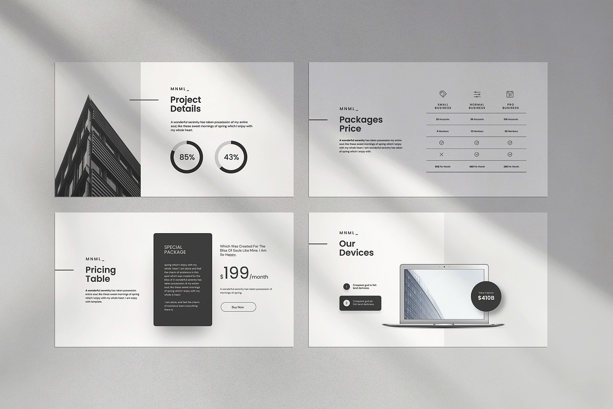 Minimal Presentation Template, a Presentation Template by evgenystudio (Photo 7 of 21)