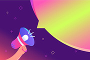 Social Media Announcement and Hiring, an Object Illustration by Julia Tim (Thumbnail 4 of 6)