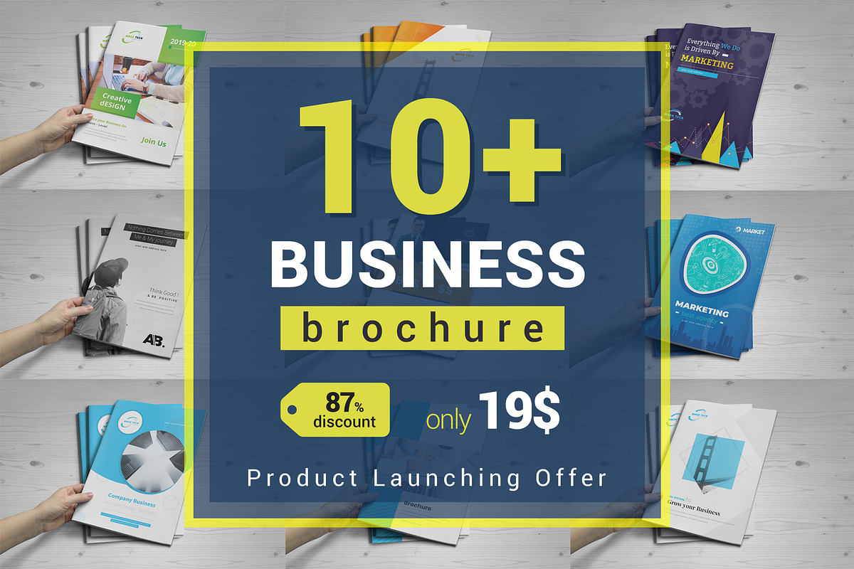 10+ Brochure Bundle : 16 pages, a Brochure Template by ZAAS (Photo 1 of 11)