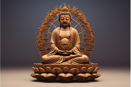 Buddha statue nature. Generate AI, a Nature Photo by Ylivdesign