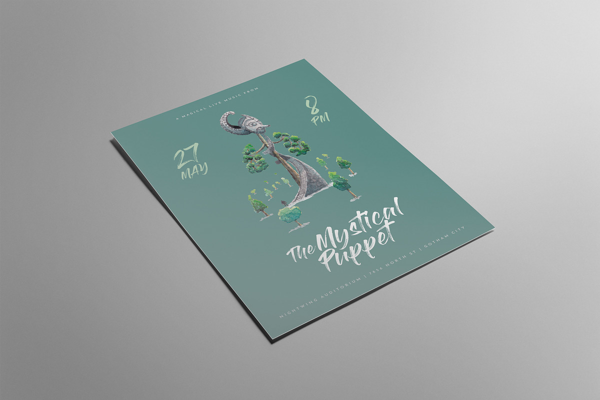 Watercolor Mystical Park Flyer, a Flyer Template by ashenterprise (Photo 5 of 5)