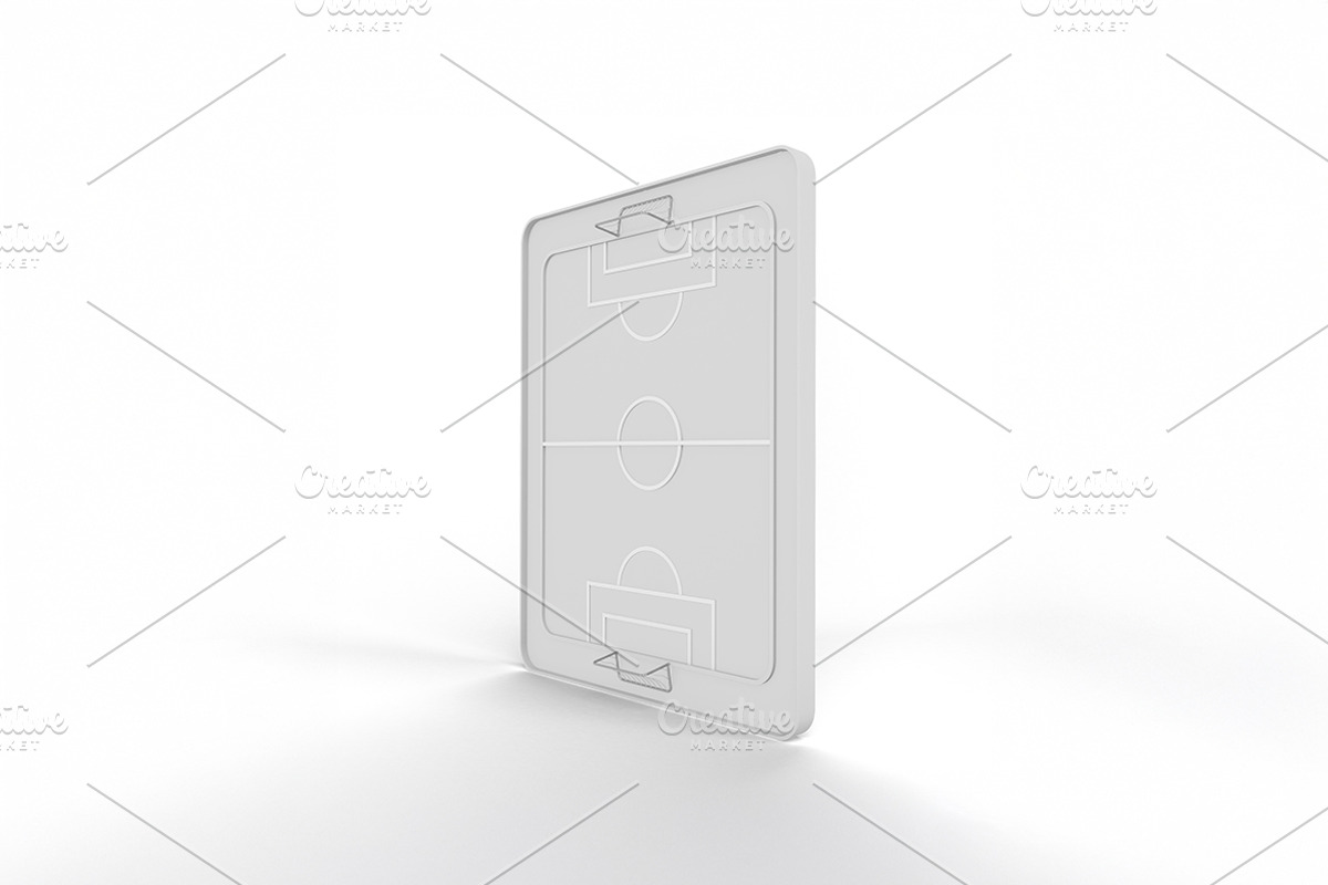 Cartoon Football Field Mockup, a Merchandise Mockup by Qaleb Studio (Photo 2 of 2)