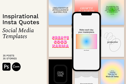 Instagram Quotes Template | Canva, a Social Media Template by Bonumo