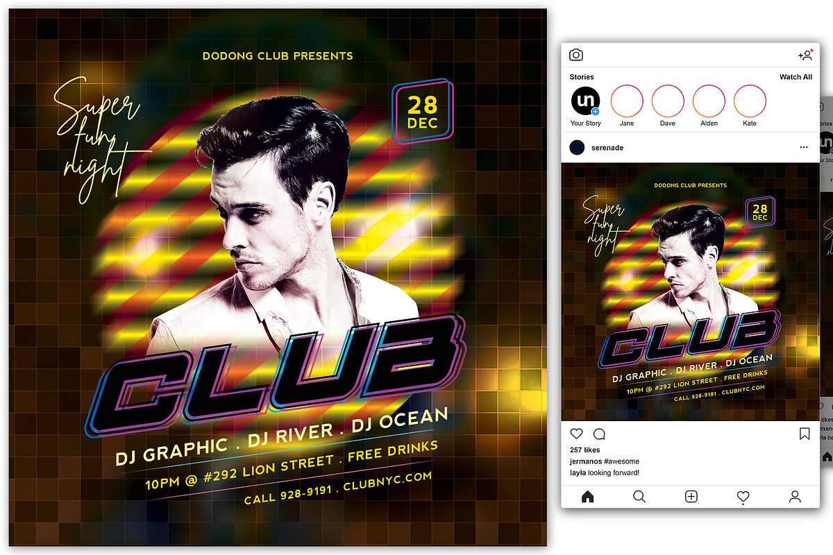 Club Flyer, a Flyer Template by KiraYamato Design Studio