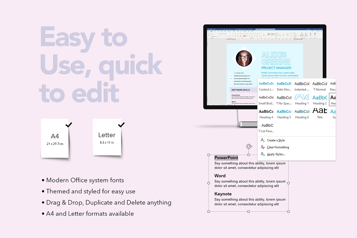 Happy Bright Resume Set, a Resume Template by Knockout Prezo (Photo 4 of 10)