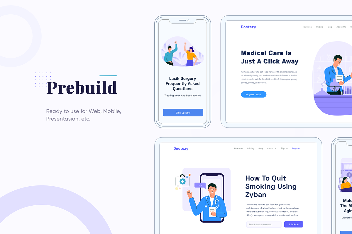 Healthcare Illustration Bundle, a Templates & Theme by Graphicdunk (Photo 5 of 6)