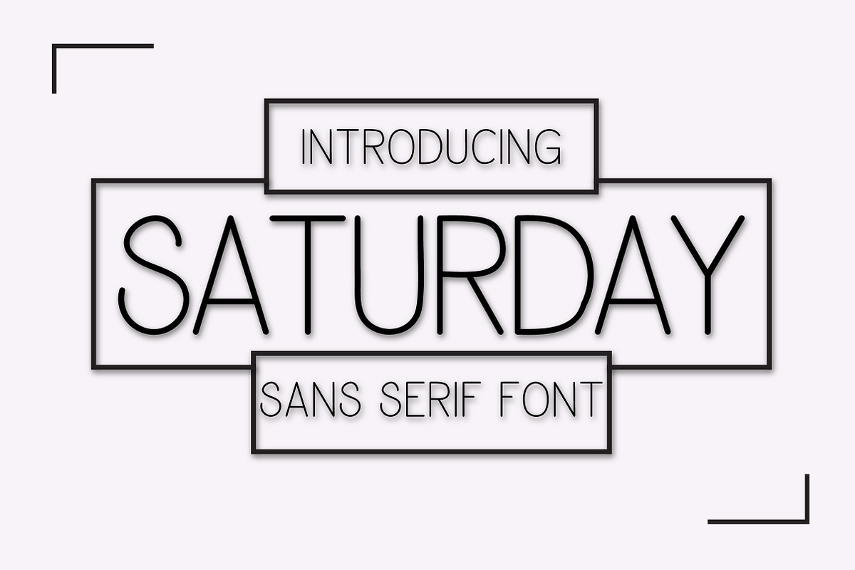 Saturday, a Sans Serif Font by Mini_World (Photo 1 of 2)