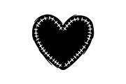 Stitched Heart Silhouette Vector Bun, an Illustration by Designs_River (Thumbnail 22 of 41)