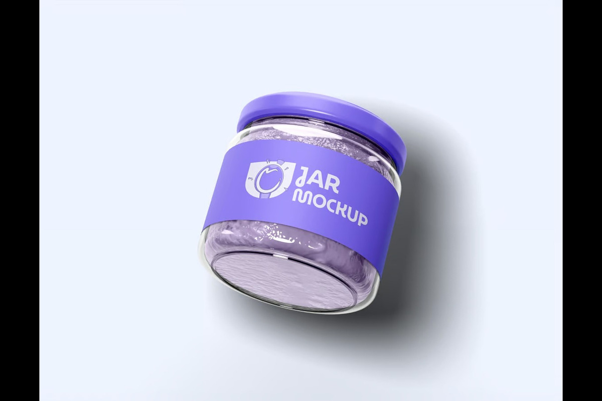 Jam Jar Mockup, a Packaging Mockup by Se٧enStudio (Photo 3 of 5)