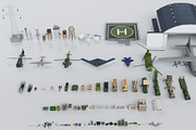Military Mega Pack Collection 3D, an Environmental 3D Model by multimedia4ds (Thumbnail 1 of 21)