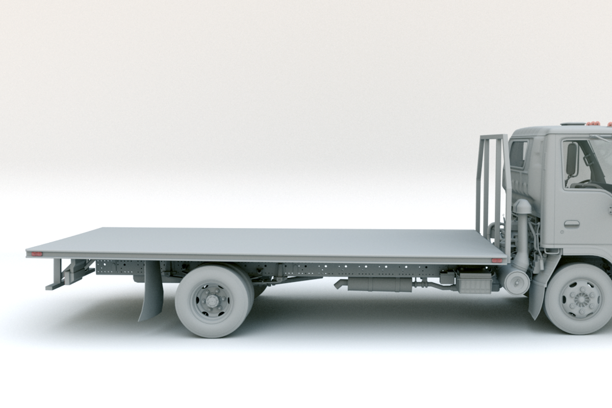 Isuzu Flatbed Truck, a Cars & Vehicle 3D Model by Olives (Photo 4 of 21)
