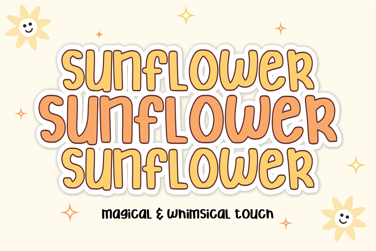 Summer Stickers - Playful Kids Font, a Handwritten Font by KiddoGlyphs Studio (Photo 2 of 5)
