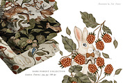 Watercolor Dark Forest Nursery Set, an Animal Illustration by Pati Paints (Thumbnail 12 of 13)