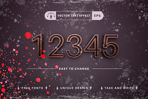 Grunge Rust - Editable Text Effect,