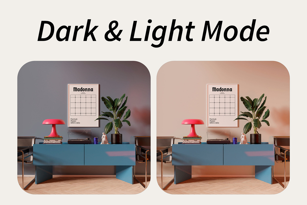 Interior & Frame Mockup A2 Poster, a Household Mockup by Bonumo (Photo 2 of 10)