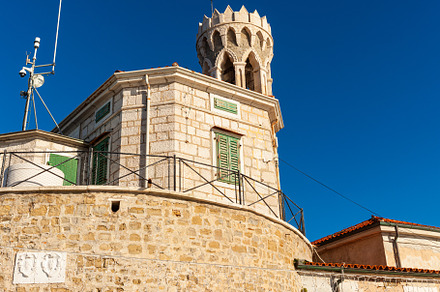 Lighthouse in the Piran town on Adriatic sea, Slovenia, an Architecture Photo by Bepslabor