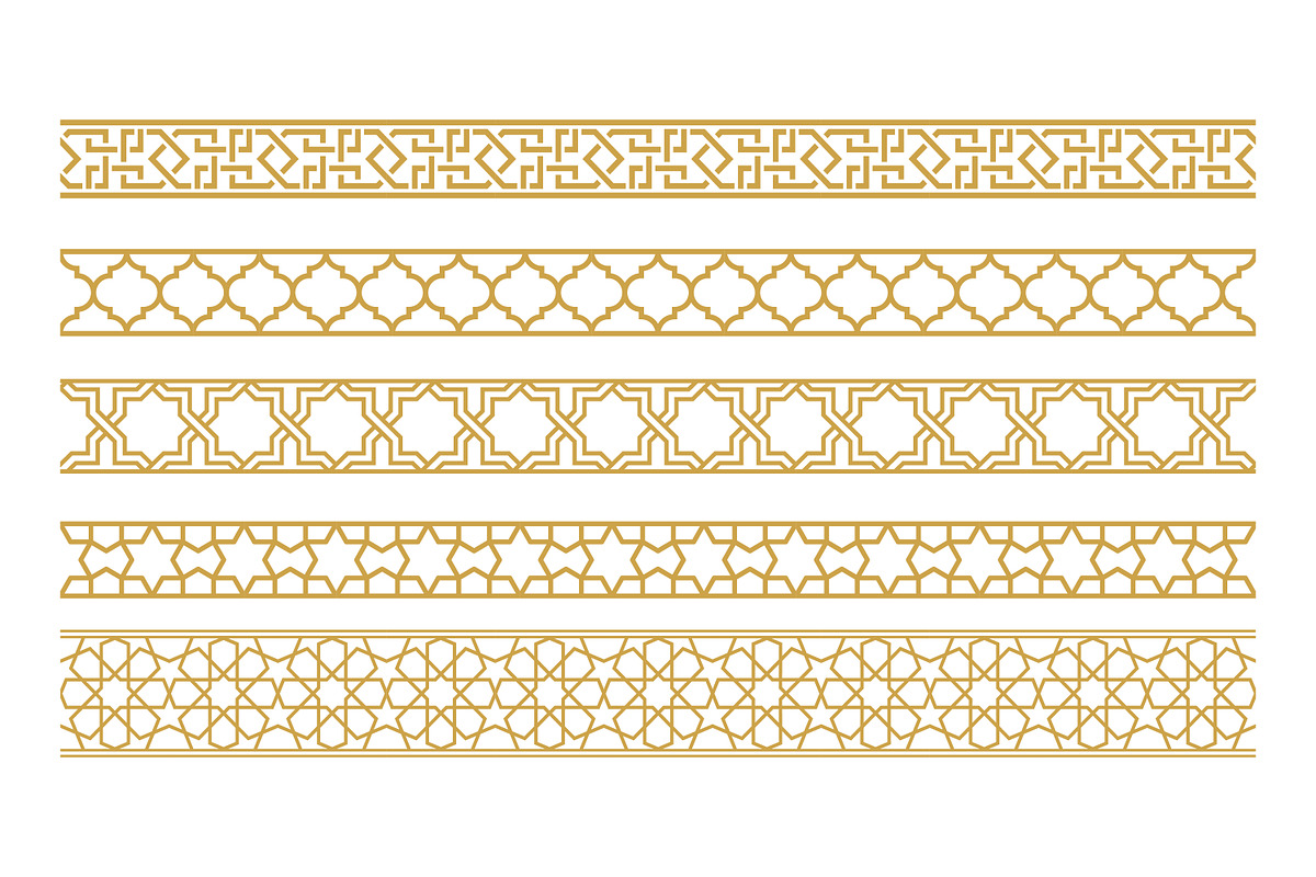 Seamless ornamental frame border, a Pattern Graphic by Saba Vector