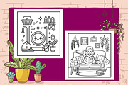 Cozy Girl Homebody Cute & Comfy, an Animal Illustration by Printable Design Store (Thumbnail 3 of 6)