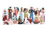 Group of people with cute pets, a Person Illustration by PaperTrident (Thumbnail 1 of 3)