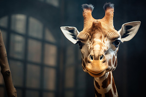 Young giraffe at the zoo, an Animal Photo by AlyaAnd