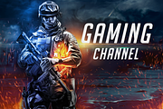 Youtube Gaming Channel Art, a Social Media Template by Jaisivakumar (Thumbnail 1 of 4)