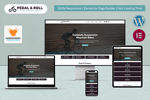 Cycling Elementor Template, a WordPress Template by HasnainDEV