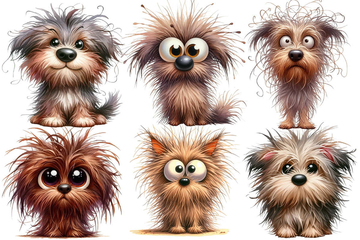 Frazzled Dog Clip Art, an Illustration by Designworld (Photo 2 of 6)