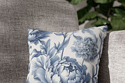 Blue Peony Floral Pattern, a Pattern Graphic by elfy creative (Thumbnail 3 of 3)
