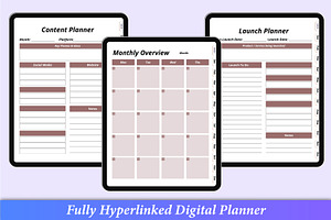 Digital Online Business Planner IPad