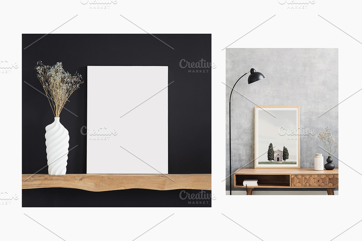 Artwork Frame Mockup Photo Bundle, a Poster Template by Octopus_Vibes (Photo 9 of 15)
