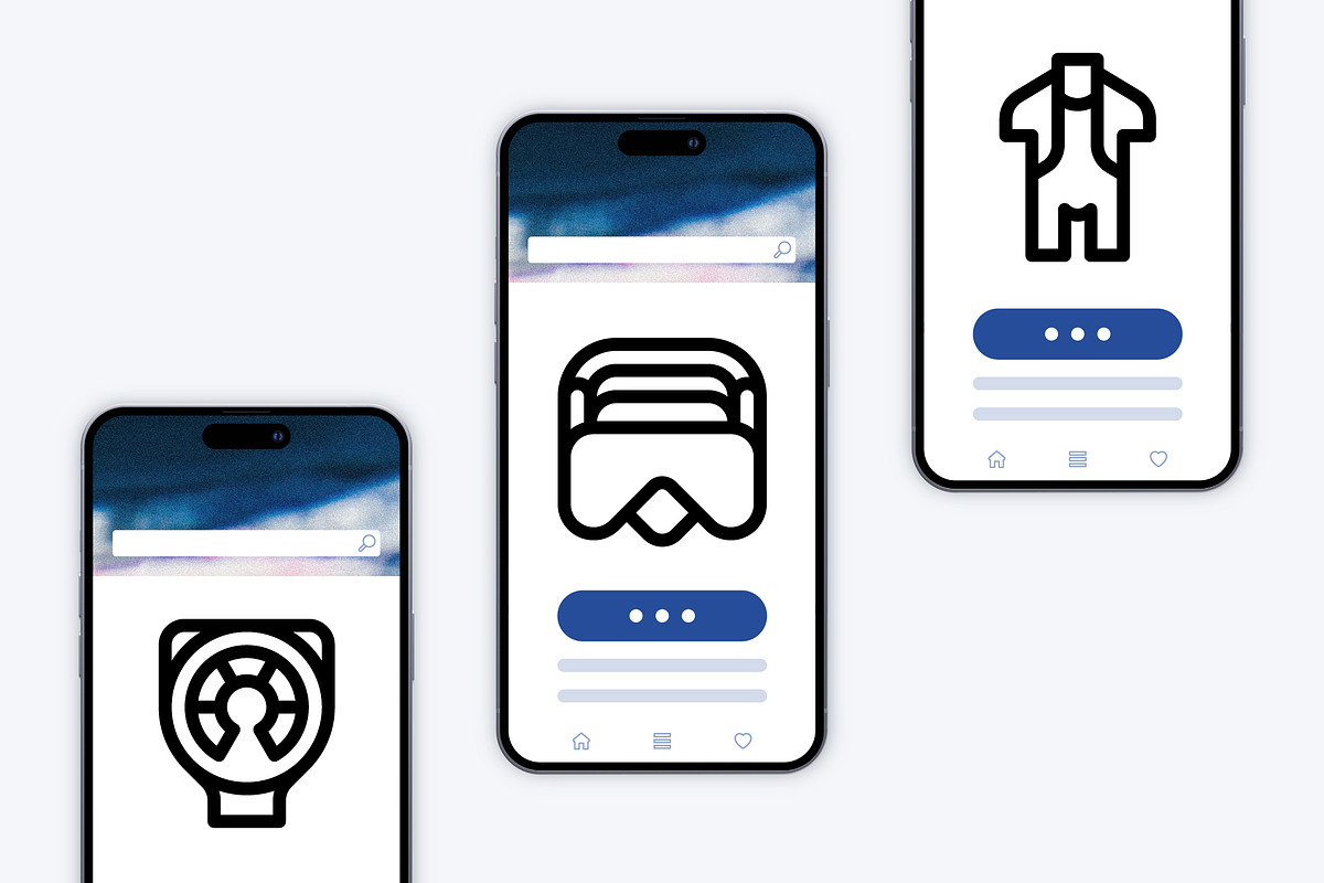50 Diving Equipment Icons, an Outline Icon by Side Project (Photo 5 of 7)