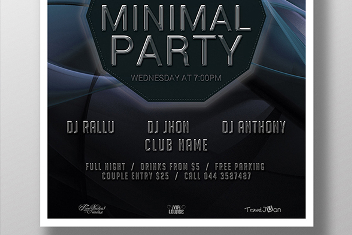 Minimal Flyer, a Flyer Template by moinkhanuy (Photo 2 of 3)