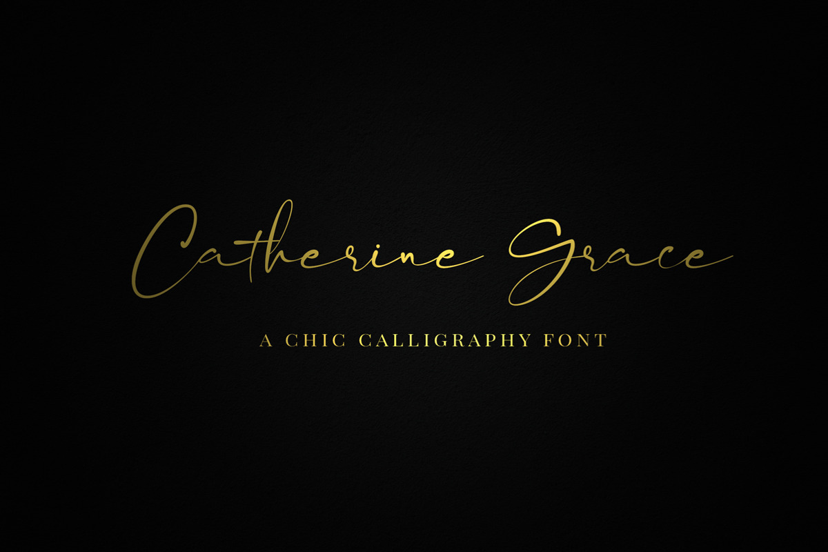 Catherine Grace - Script Font, a Script Font by Fontcastle (Photo 1 of 8)