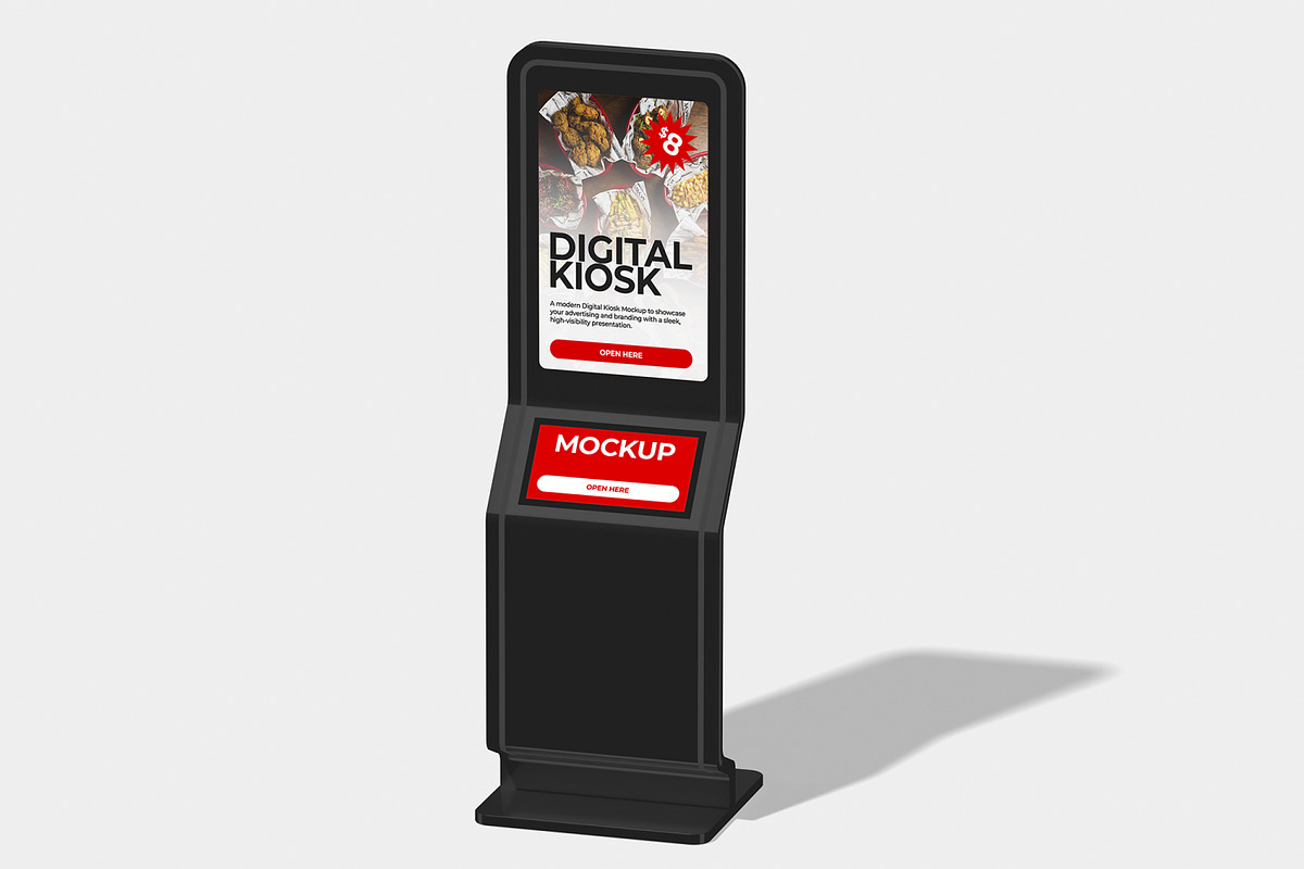 Digital Kiosk Mockup, an Advertising Mockup by Unerispace (Photo 5 of 5)