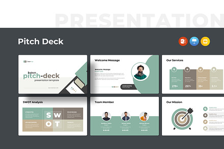 Business Pitch-Deck Presentation, a Presentation Template by CreativeSlides