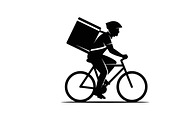 Delivery Driver Silhouette Pack, an Illustration by Amazin_art (Thumbnail 17 of 26)