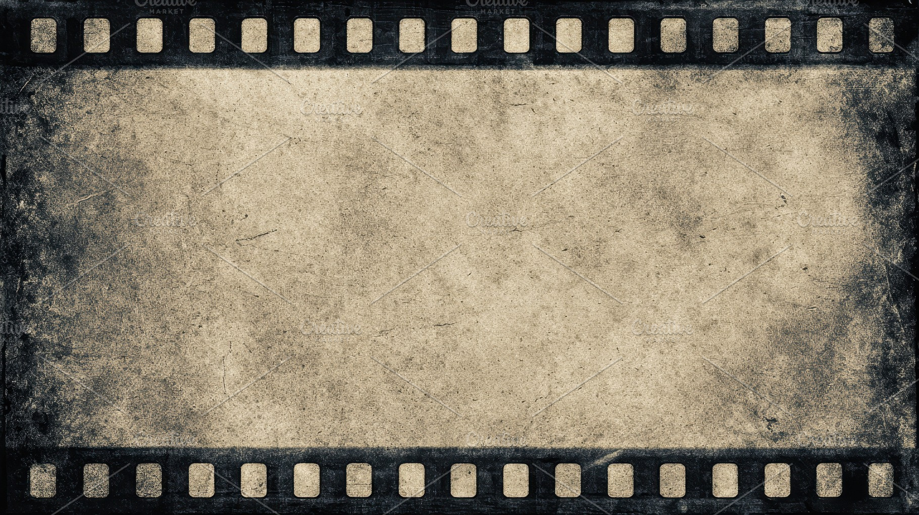 Film strip design with a black grung, a Photo by Pavel_design