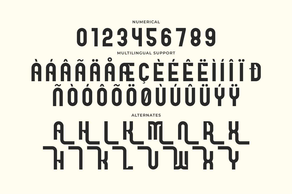 Boldy Moon – Display Logo Font, a Sans Serif Font by Artiveko (Photo 5 of 6)