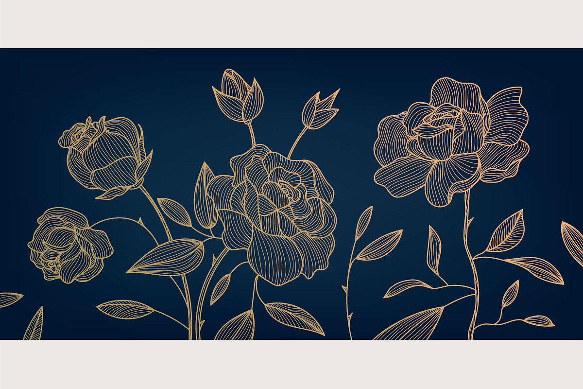 Line Flowers Illustrations, a Decorative Illustration by Marylia (Photo 3 of 19)