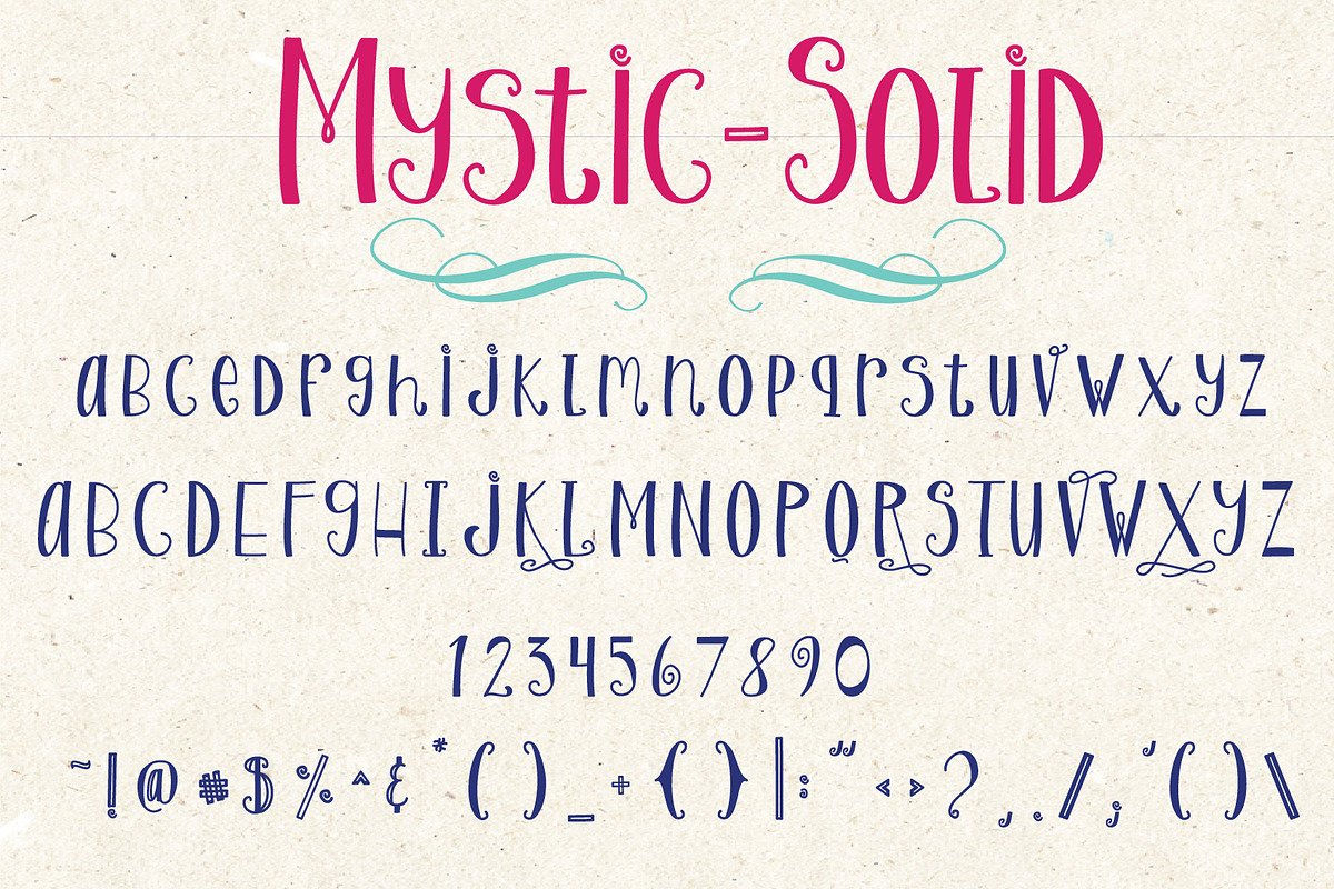 Mystic // Magical Font Family, a Handwritten Font by by Masselyn (Photo 8 of 8)