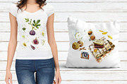 Watercolor Autumn Picnic, a Food Illustration by Budogoshch (Thumbnail 4 of 10)