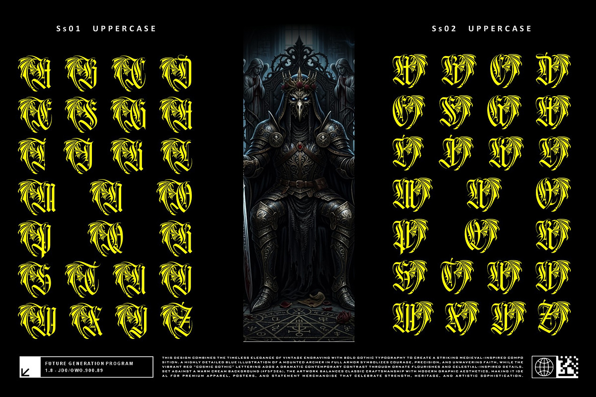 Mortal Blade Typeface, a Blackletter Font by alit design (Photo 3 of 20)
