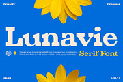 Lunavie – Bold Serif, a Serif Font by Craft Supply Co. (Thumbnail 1 of 8)