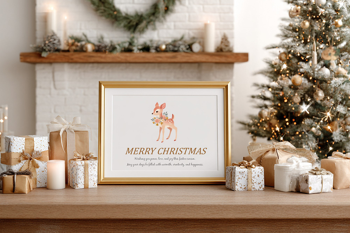 Woodland Deer Clipart, a Seasonal Illustration by Housui Patterns (Photo 12 of 13)
