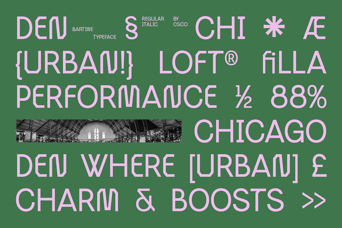 Bartine – Industrial Font, a Sans Serif Font by Craft Supply Co. (Photo 3 of 8)