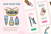 Nail Manicure Set Doodle Style, an Object Graphic by 35lab (Thumbnail 6 of 6)